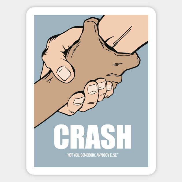 Crash - Alternative Movie Poster Sticker by MoviePosterBoy